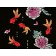 Tenugui - Goldfish and flowers