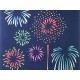 Tenugui - firework, on roofs