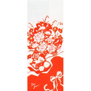 Tenugui - Bouquet de fleurs